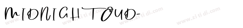 MIDNIGHT OUD字体转换